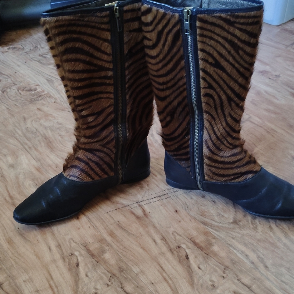 Born Zebra Print  Boots